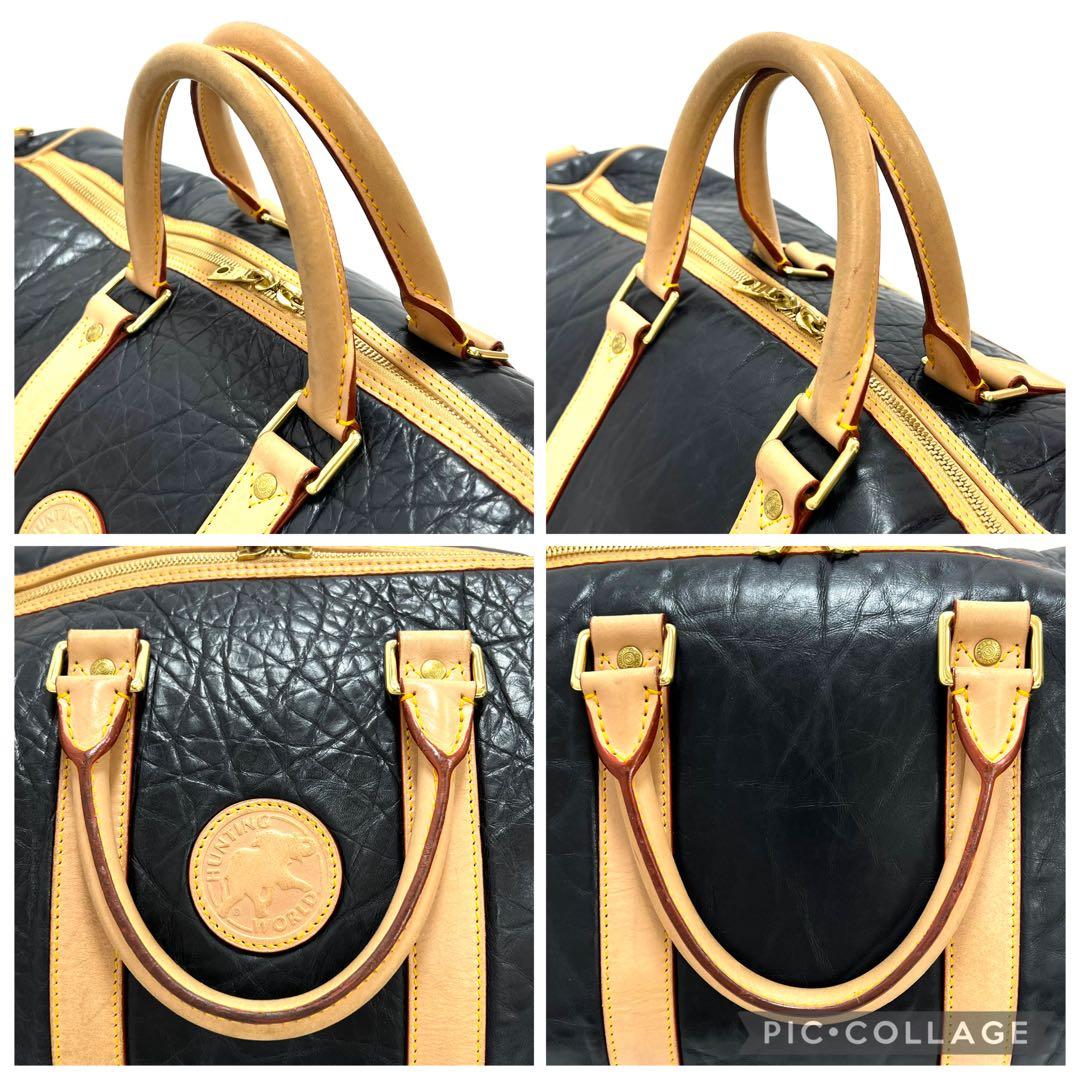 ハンティングワールド トラベルバッグ レザー 2WAY トラベル 旅行