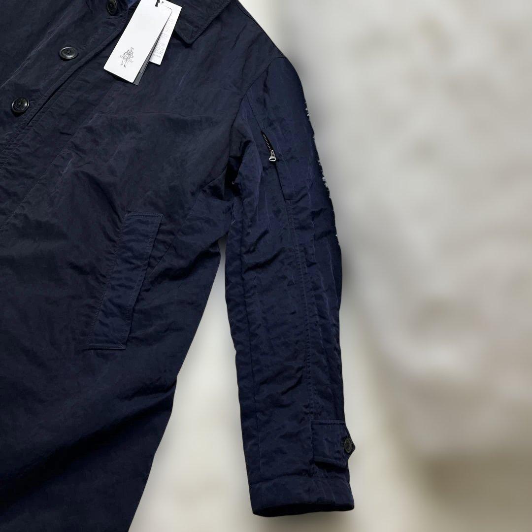 未使用　C.P.COMPANY NYLON ネイビー　ステンカラーコート 48