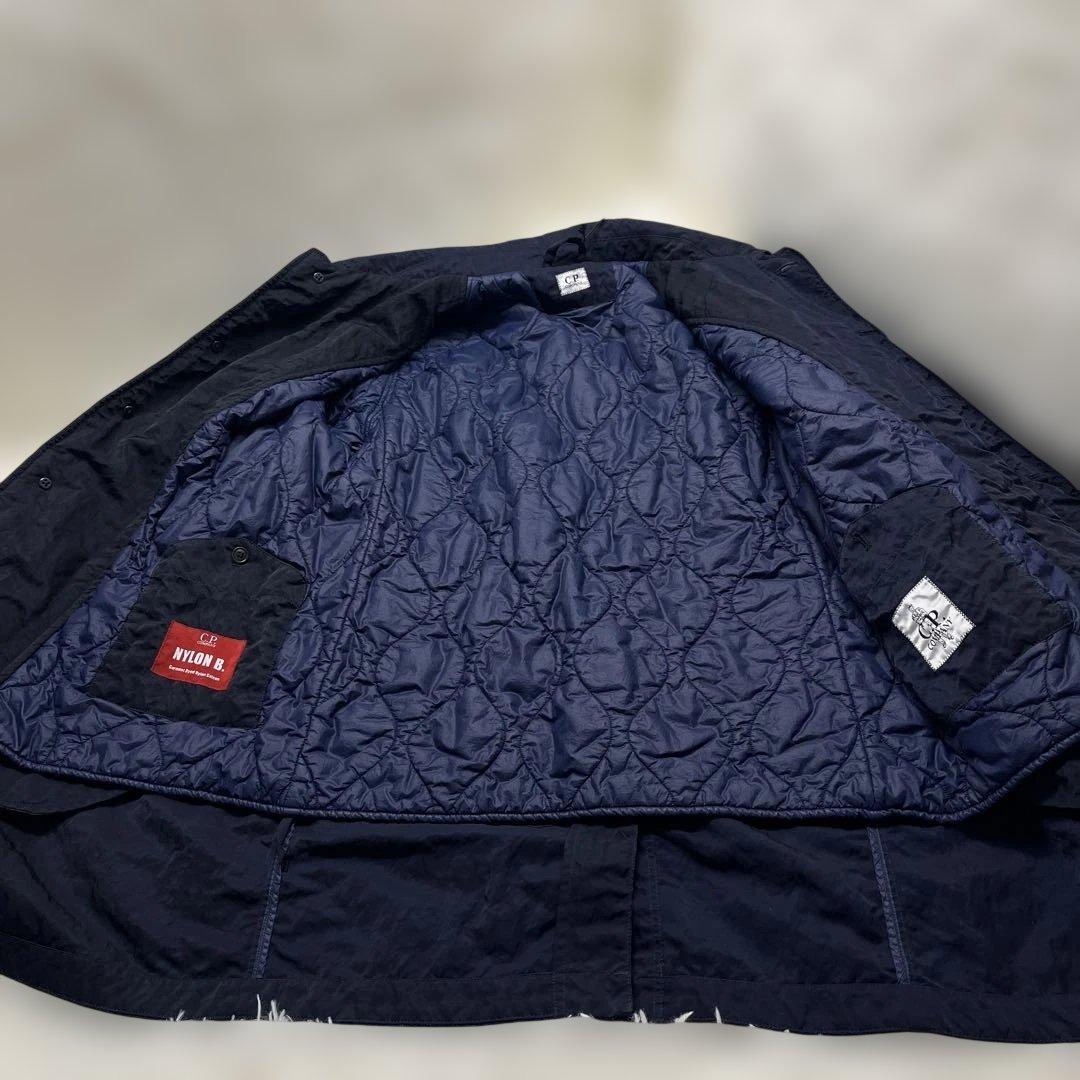 未使用　C.P.COMPANY NYLON ネイビー　ステンカラーコート 48