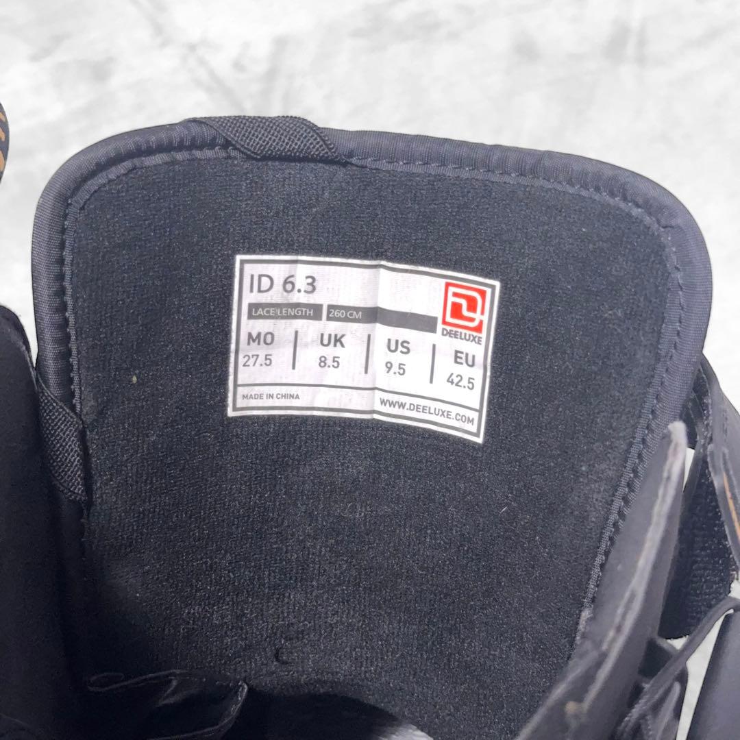 【最終・美品】DEELUXE ID 6.3 スノーボードブーツ 27.5cm