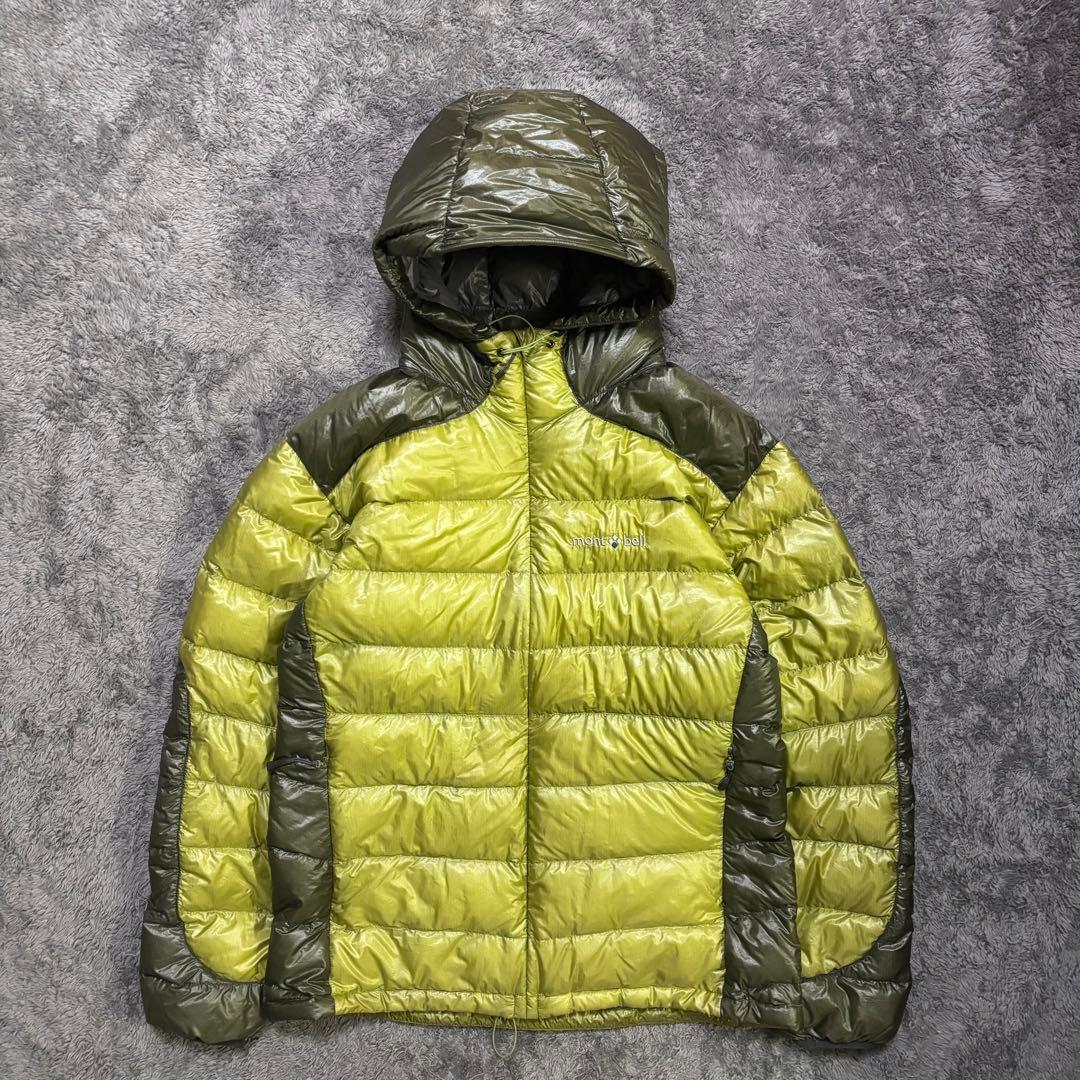 mont-bell U.L.ダウンガイドパーカー (M) グリーン ドローコ