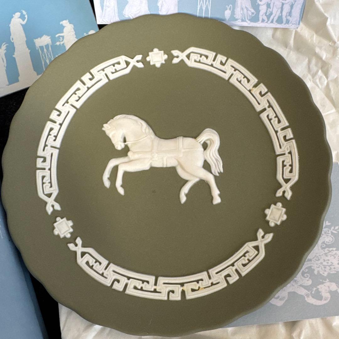 末使用✨ウェッジウッド 干支トレイ 2014年 午・馬・うま・ホース