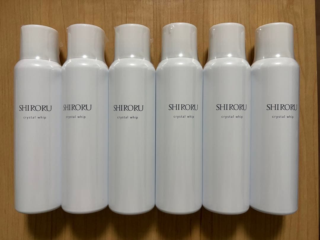 【新品未開封】SHIRORU クリスタルホイップ 120g 6本セット SHIRORU シロル クリスタルホイップ 120g クリスタルホイップブラック