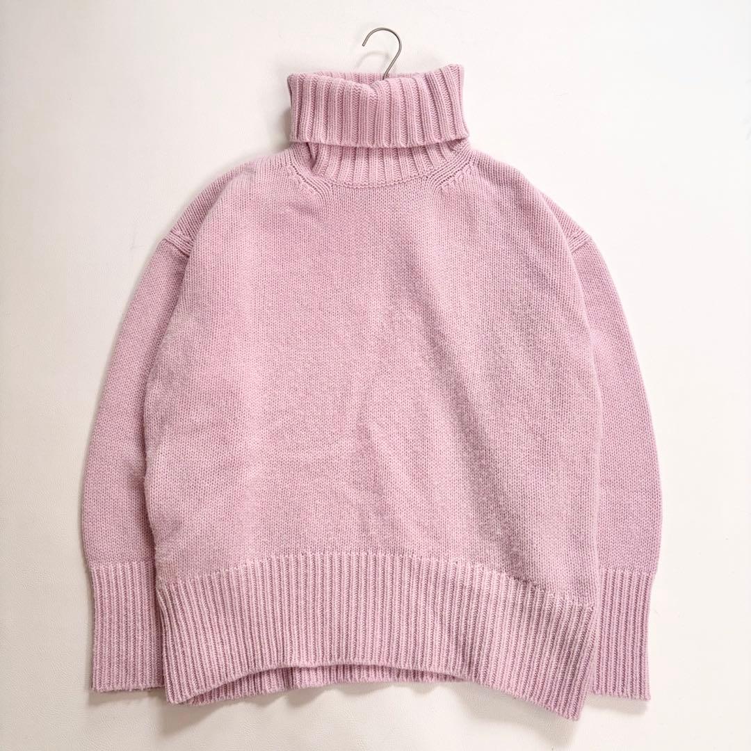 GALERIE VIE】 ファインウール タートルネック ニット ピンク - メルカリ