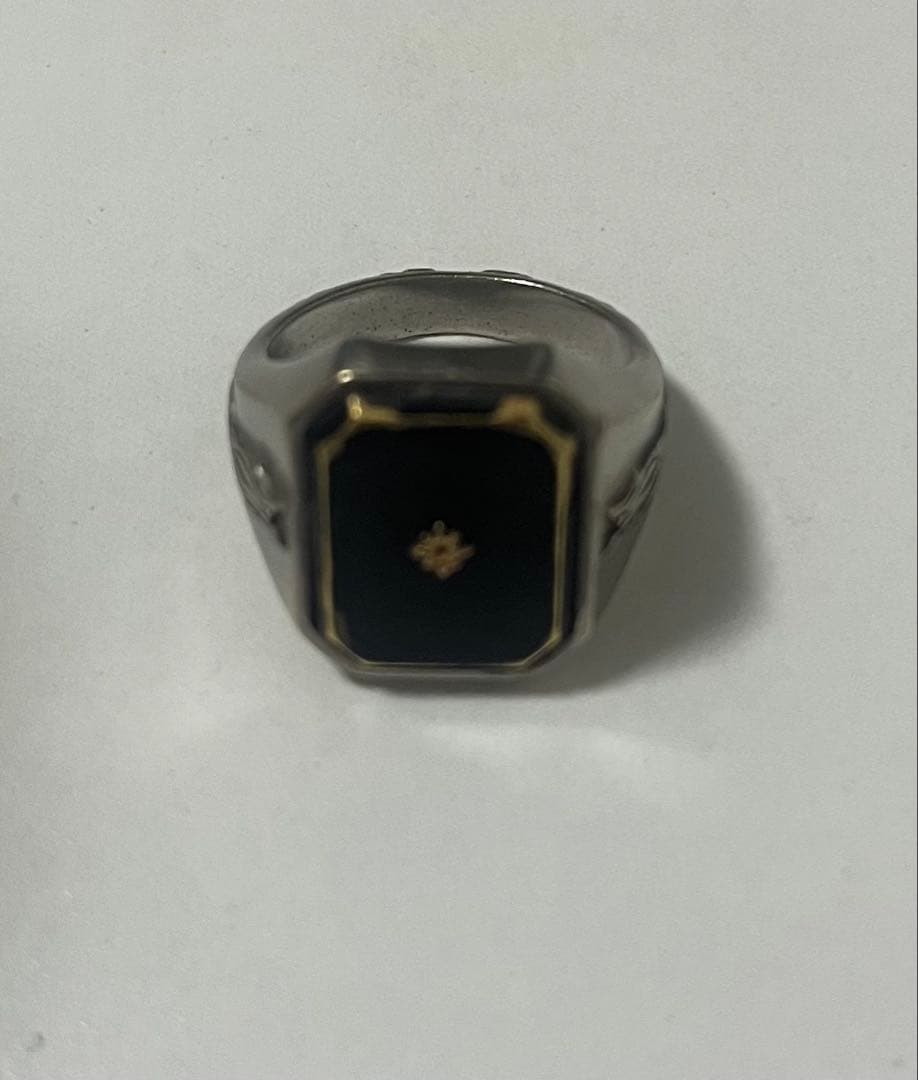 アクセサリー Maison Marglela Paris silver Black ring NWT $380 Maison Margiela .925 Silver Black PVD Numbers Logo Ring