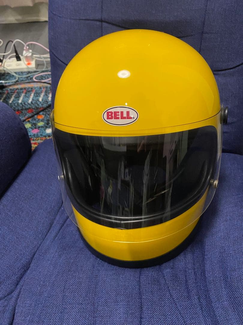 BELL ヘルメット STARⅡ復刻モデル、イエローXL、新品ピボットキット付き