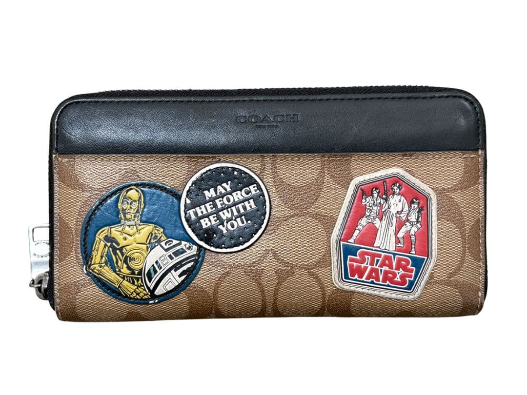 コーチ/COACH×スターウォーズコラボ限定品 長財布 ブラウン 茶 COACH