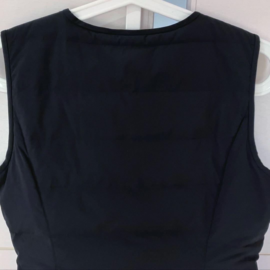 美品】M'S GRACY ビーズワッペン カメリアチャーム ダウンベスト