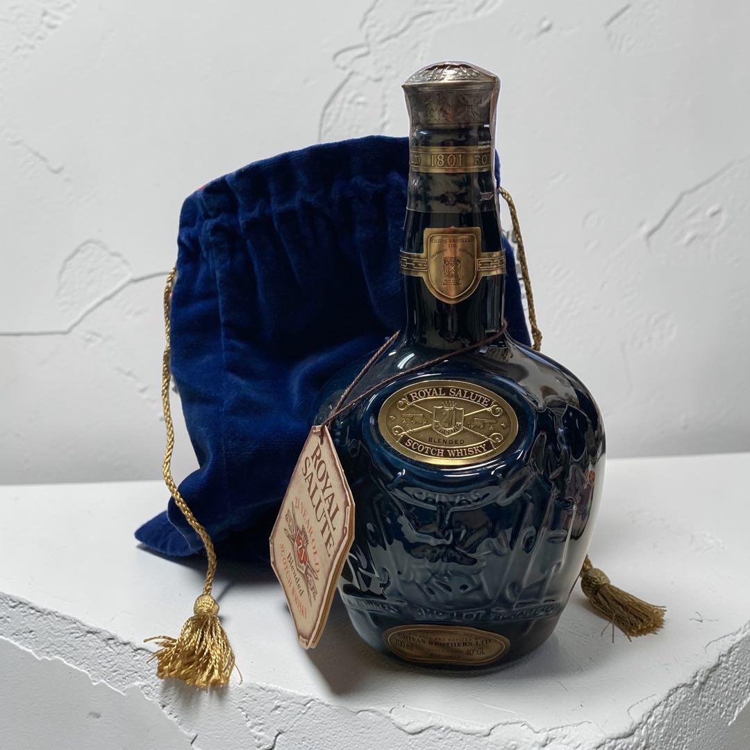 ☆未開封 ロイヤルサルート 21年 青陶器 巾着付き スコッチ 古酒