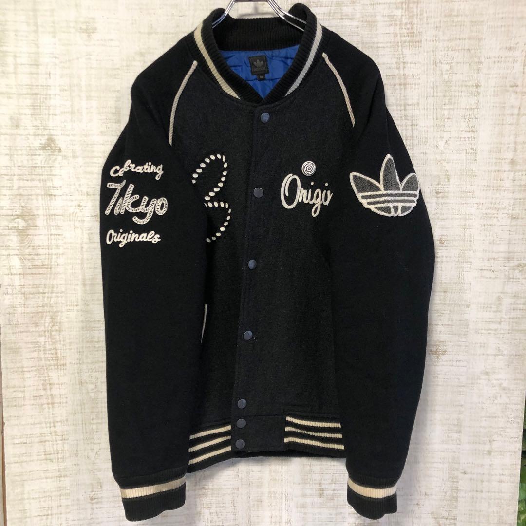 限定】adidas スタジャン ボアXL ブラック 刺繍 - メルカリ