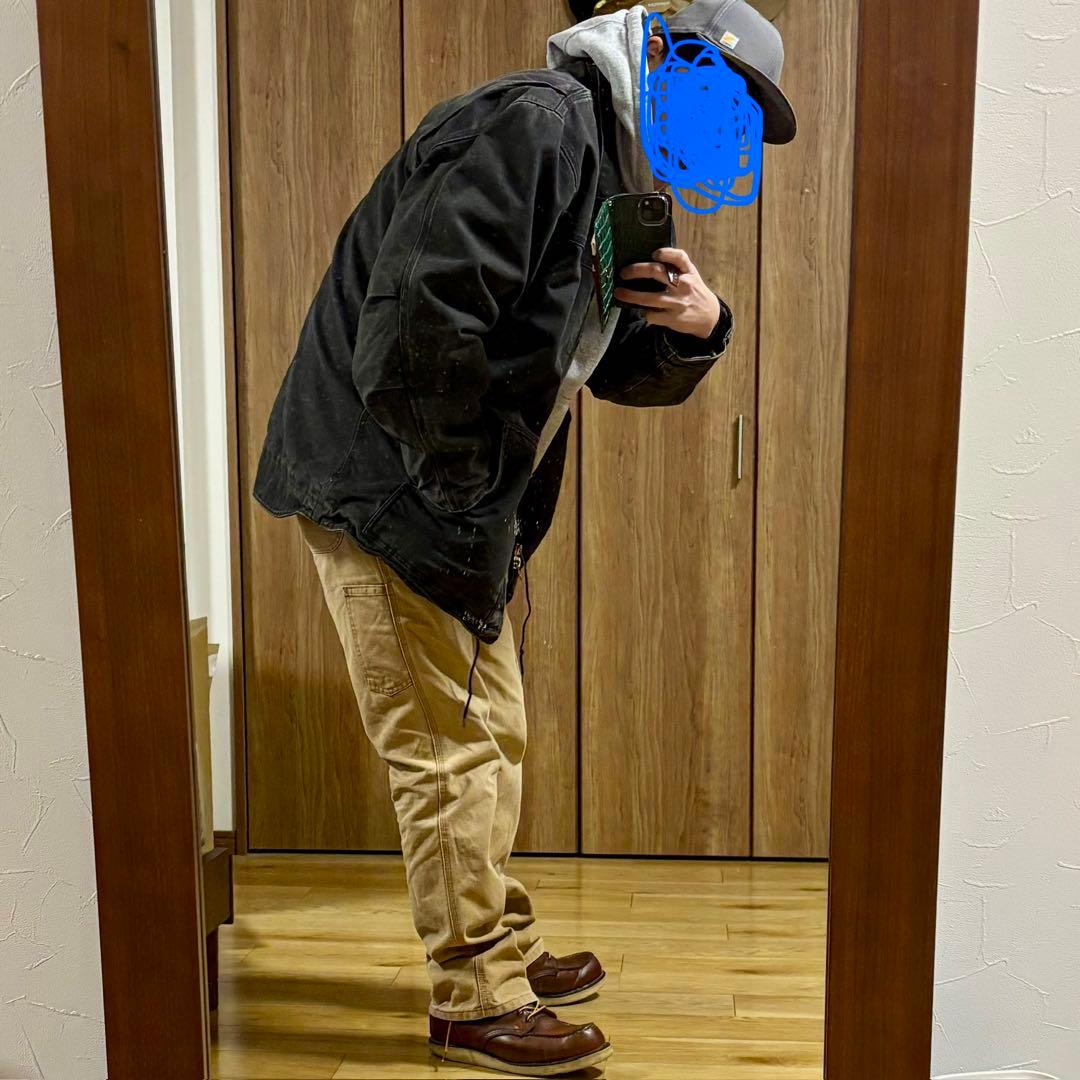 極暖】カーハート リッジコート XL 黒 ダック地 ボア シエルパ