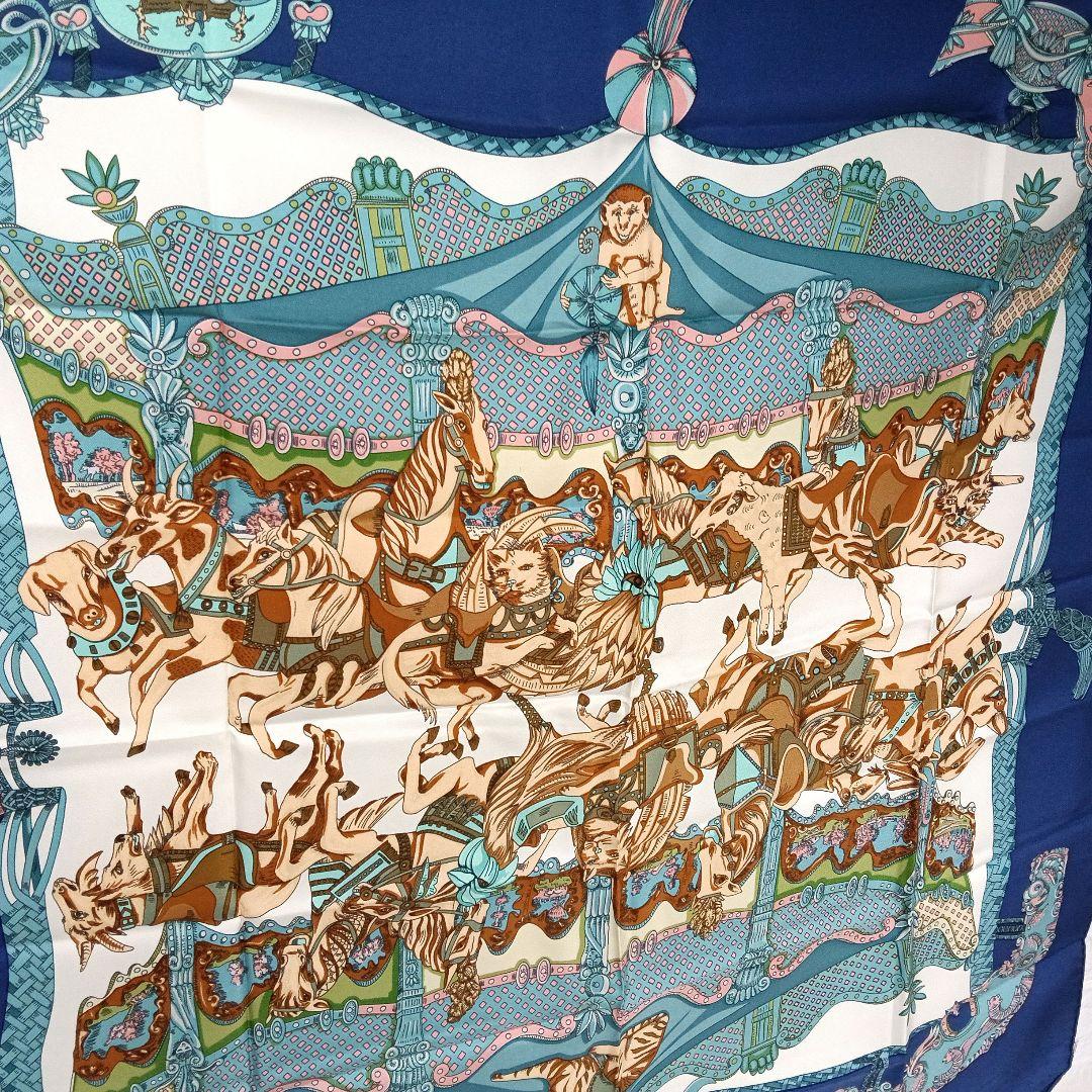 HERMES カレ90 TOURNEZ MANEGE メリーゴーランド 上316 - メルカリ