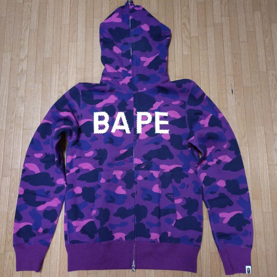 A BATHING APE ラインストーン 迷彩パープルМサイズ 新品 - メルカリ
