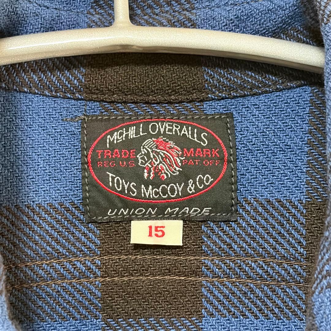 N-801 toys mccoy トイズマッコイ ブロックチェックシャツ ブルー