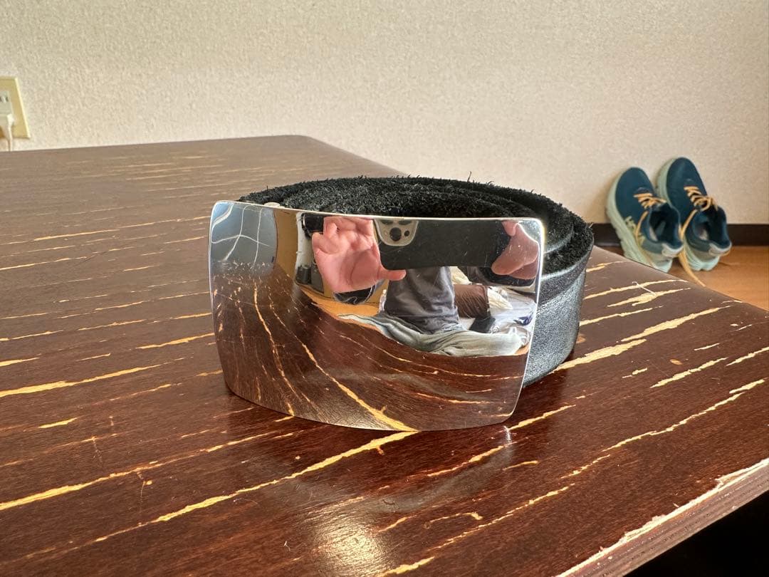 バックラッシュ シルバー950バックル ダブルショルダー 製品染め レザーベルト BACKLASH / ダブルショルダー製品染め ベルト30mm | Feel Fellow