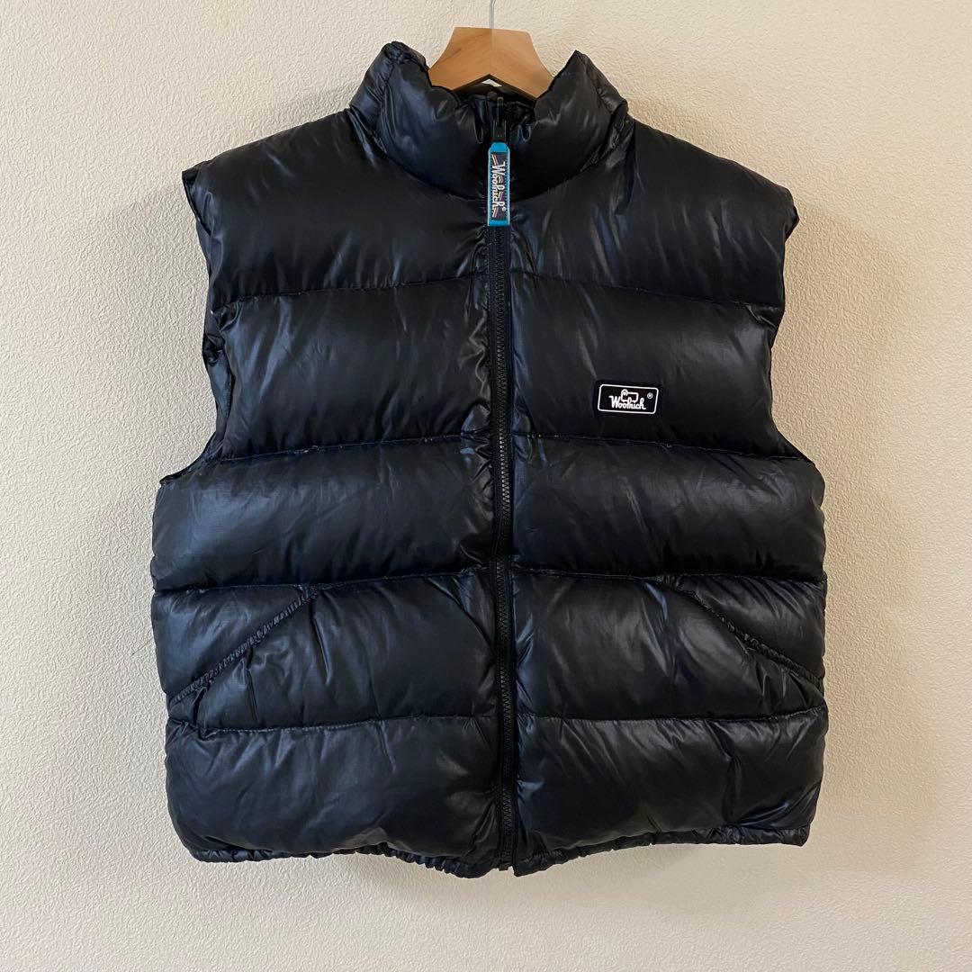美品】ウールリッチ ダウンベスト 黒 L SIGMETタグ 2000年代 - メルカリ