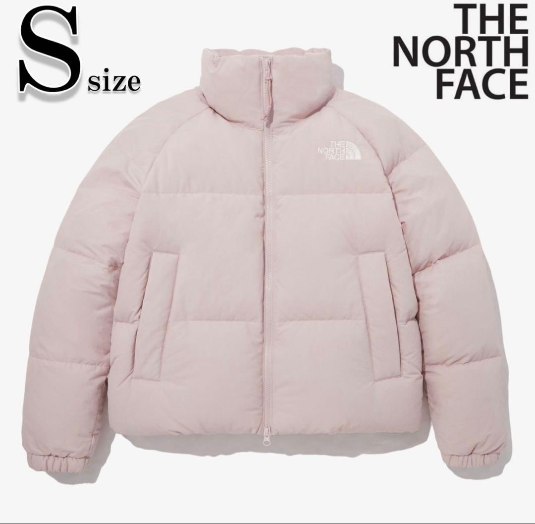 【美品】ノースフェイスダウン 韓国 ピンク Sサイズ　ヌプシ 韓国限定レーベル] W'S NUPTSE ON BALL JACKET_ノースフェイス