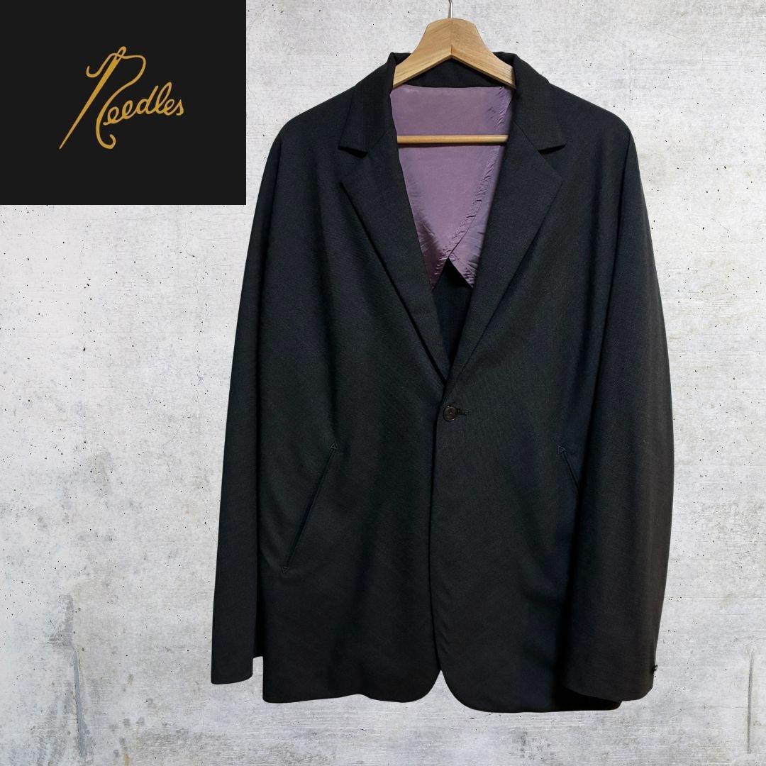 Needles テーラードジャケット チャコール sizeL NEEDLES[ニードルズ] 2B Jacket - PE/PU Stretch Twill