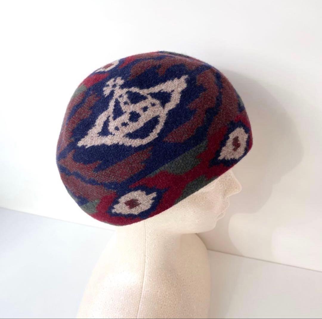 美品】Vivienne Westwood オーブ柄 ベレー帽 ユニセックス - メルカリ