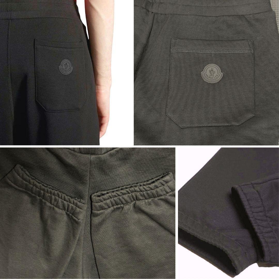 新品未使用☆MONCLER 3Dレタリング刺繡ロゴ セットアップ上下 M 黒色