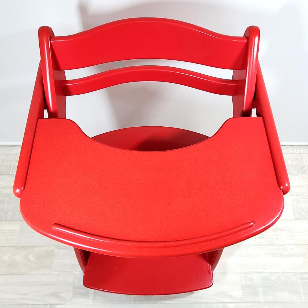 ☆大和屋☆ すくすくチェア アーク テーブル＆ガード付 ☆赤☆ - メルカリ