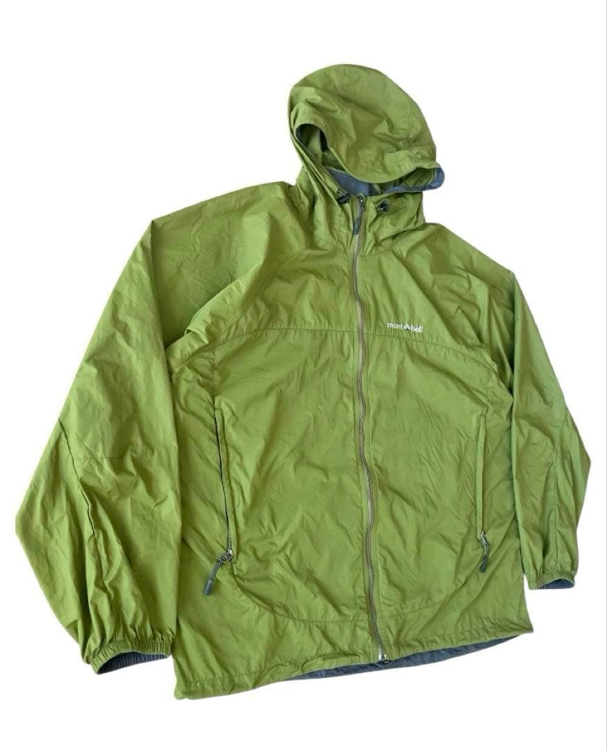 mont-bell マウンテンパーカー ナイロンジャケット XL ライムグリーン