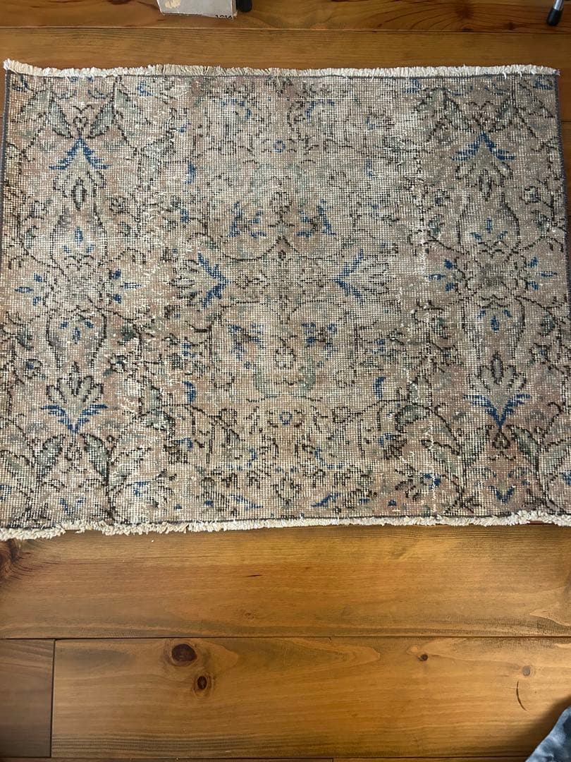 ビィンテージラグ　オーバダイ　トルコラグ ヴィンテージターキッシュラグ オーバーダイラグ トルコラグ