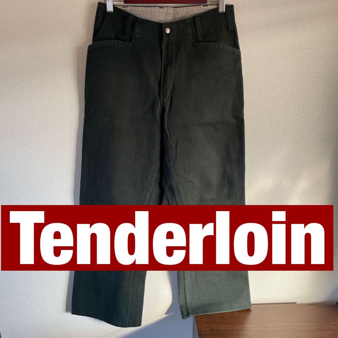 送料無料】Tenderloin ダークグリーン コーデュロイ ワークパンツ