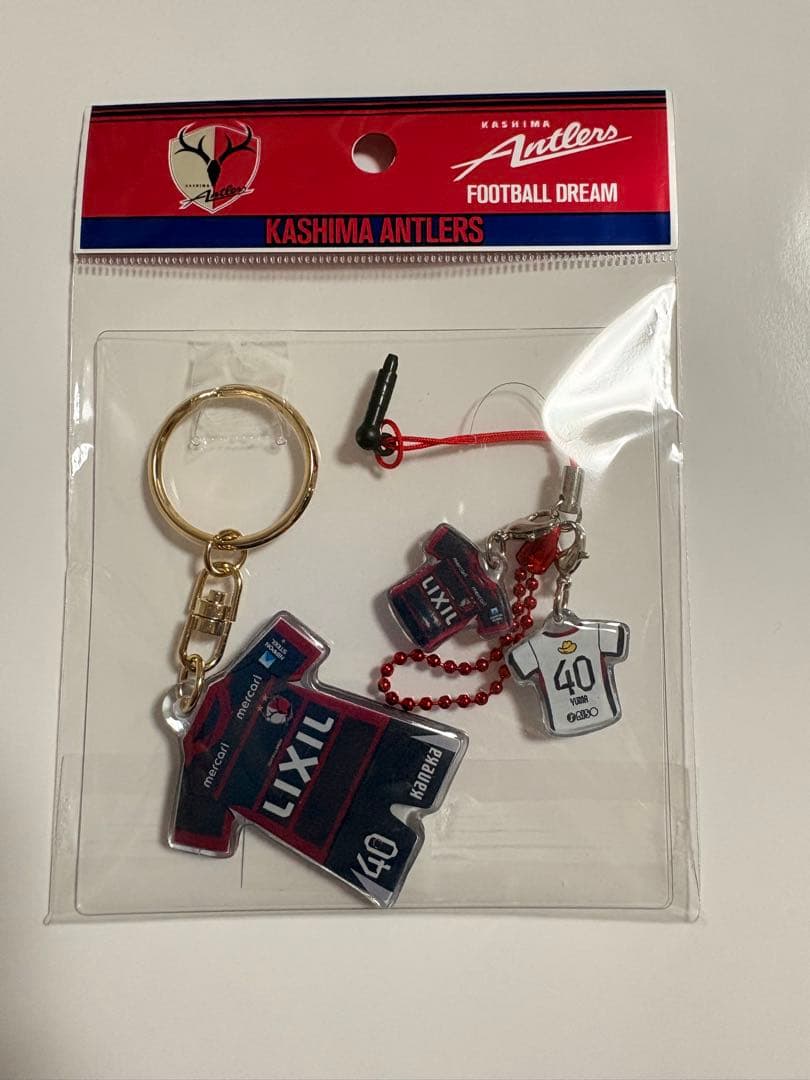 鹿島アントラーズ 40鈴木優磨 26ユニフォームキーホルダーストラップ