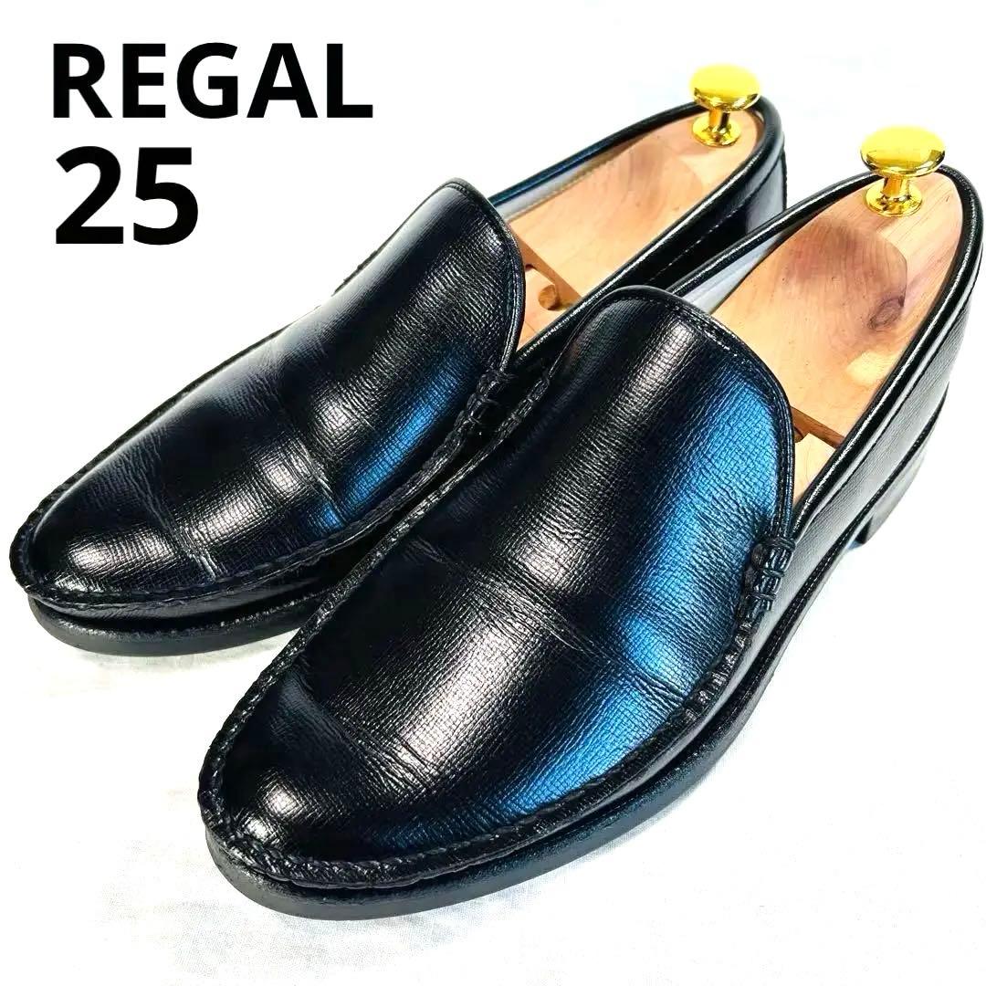 美品】REGAL リーガル 25cm コブラヴァンプ スリッポン V170 黒 - メルカリ