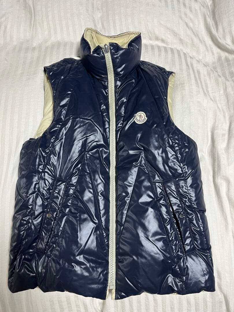 お値下げ！モンクレール ダウンベスト リバーシブル サイズ1 - メルカリ