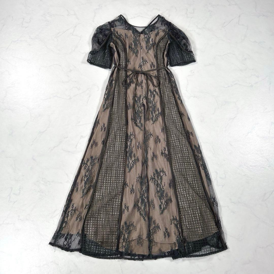 LAGUNAMOON パネルレースワンピース ドレス チャコールグレー M - メルカリ