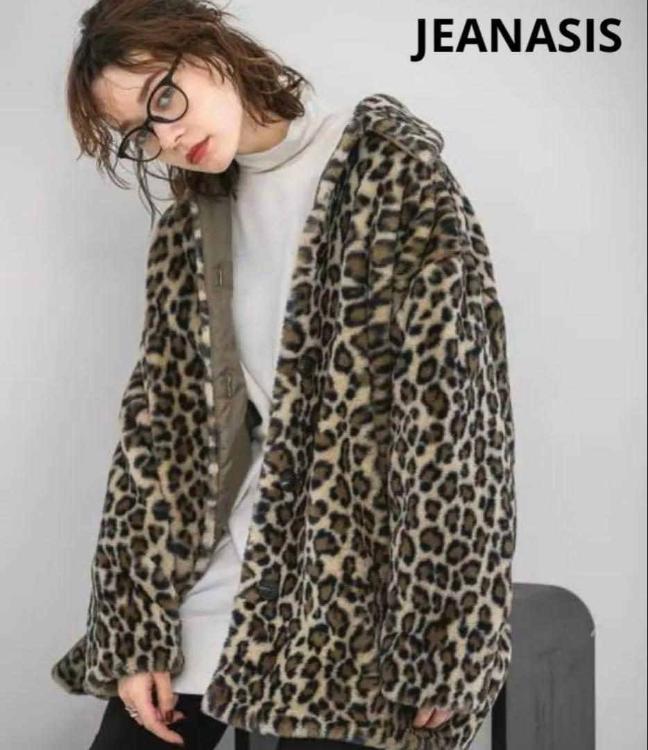 JEANASIS☆ジーナシス☆アニマルファーステンコート☆レオパード