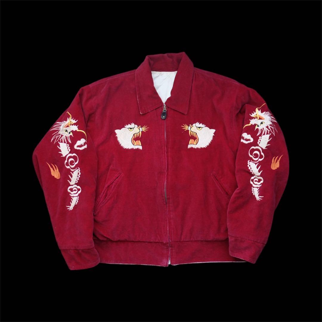 90s unknown souvenir jacket ベロア　別珍 90s unknown souvenir jacket ベロア 別珍