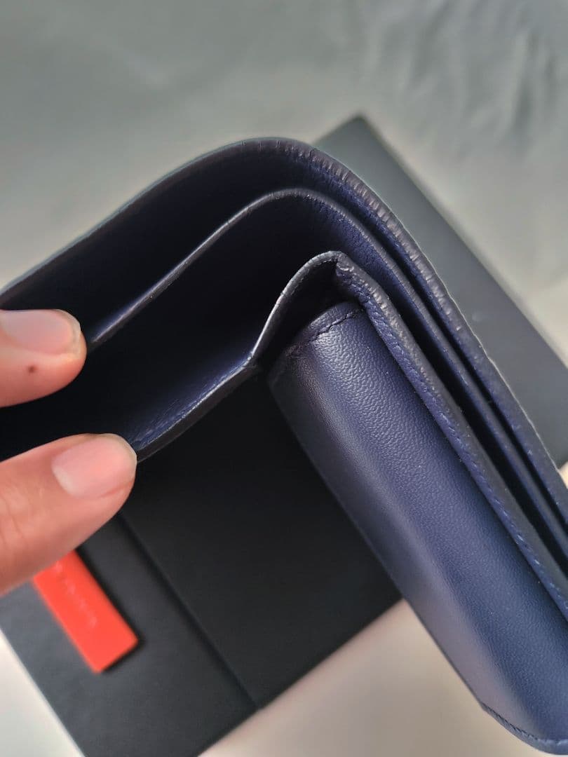 メゾンタクヤ シュランケンカーフレザー 折り財布 maison takuya