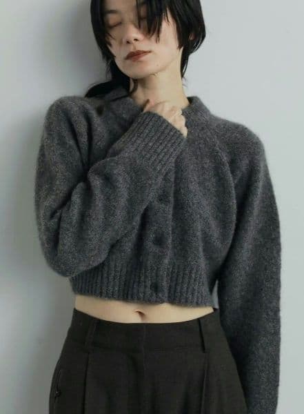 【タグ付き新品】anuke Melange Knit Cardigan ànuke online store（アンヌーク） / Melange Knit CardiganMelange