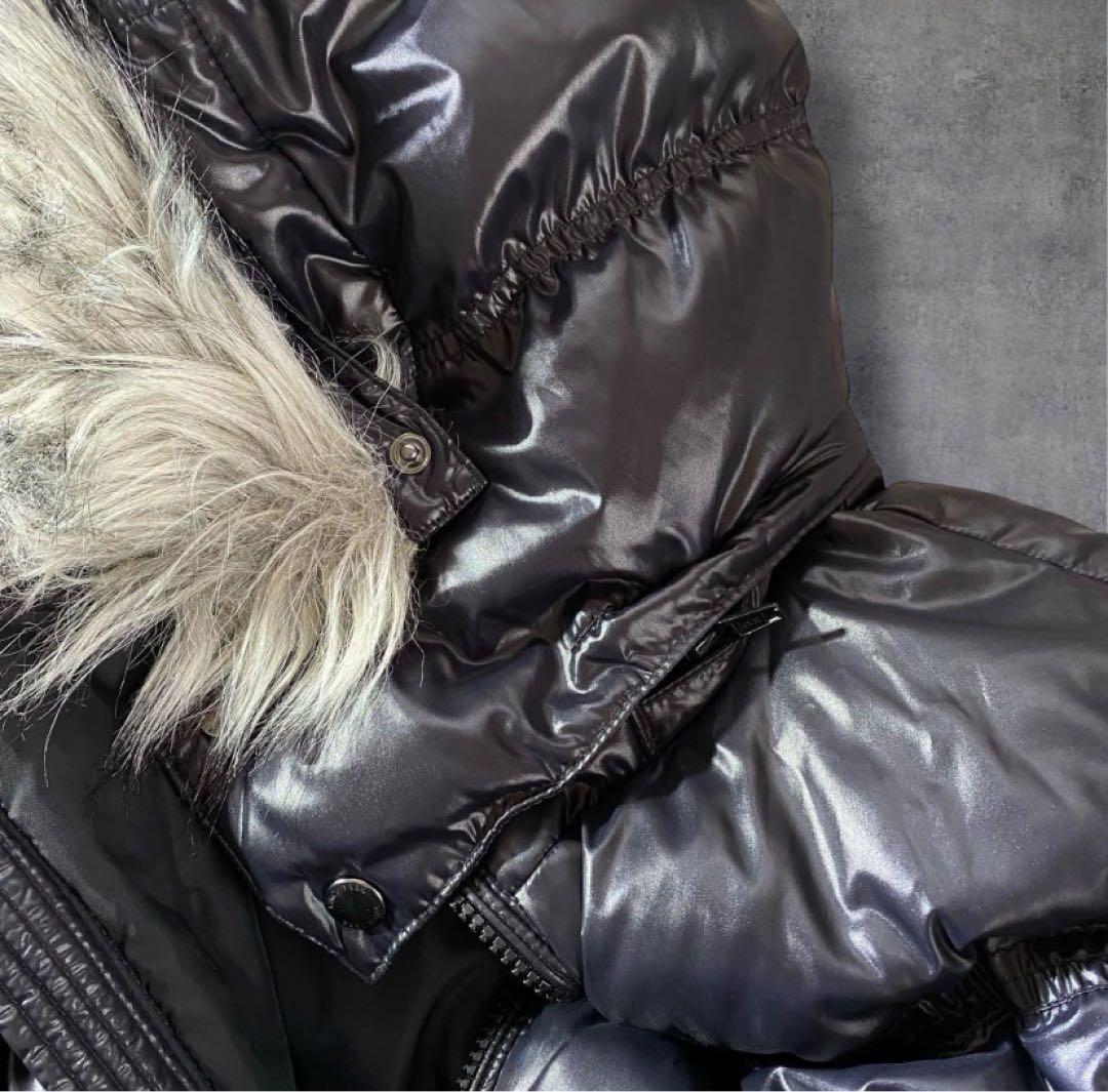 00s Y2K グランジ ファーダウンジャケット 短丈 お兄系 平成 - ファー