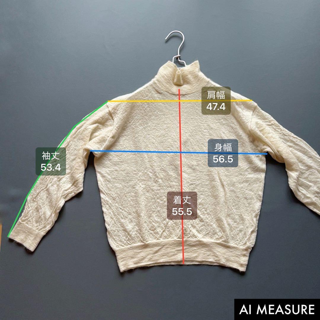 美品✨オーラリー モヘヤ100 ニット タートルネック ハイネック