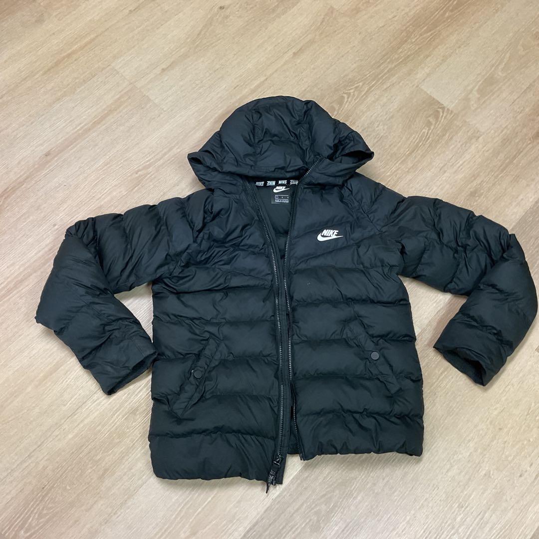 Nike ブラックダウンジャケット Lサイズ - メルカリ