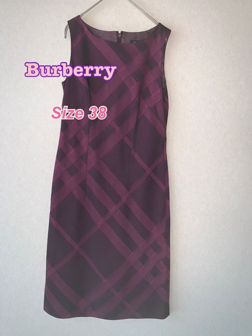 値下中! BURBERRY パープル チェック柄 ワンピース 38 値下中! BURBERRY パープル チェック柄 ワンピース 38 BURBERRY シャツ