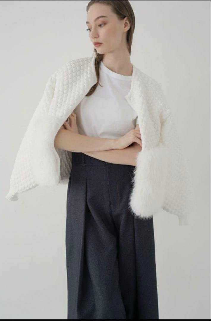 メゾンドドルチェ maison de Dolce ファーリーニット - メルカリ