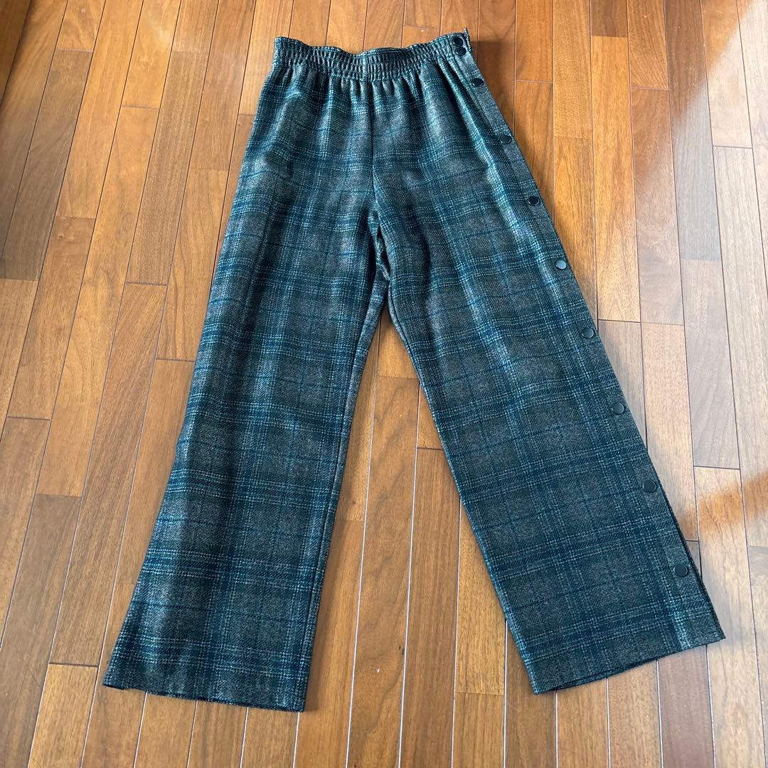 マルジェラ　チェック柄 ゴムウエスト パンツ38サイズ 日本製 マルジェラ チェック柄 ゴムウエスト パンツ38サイズ