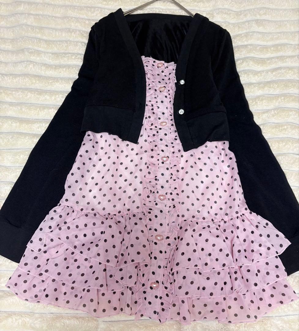 リズリサ姉妹ブランド☆トゥララ☆LIZLISA☆カーディガンレイヤード