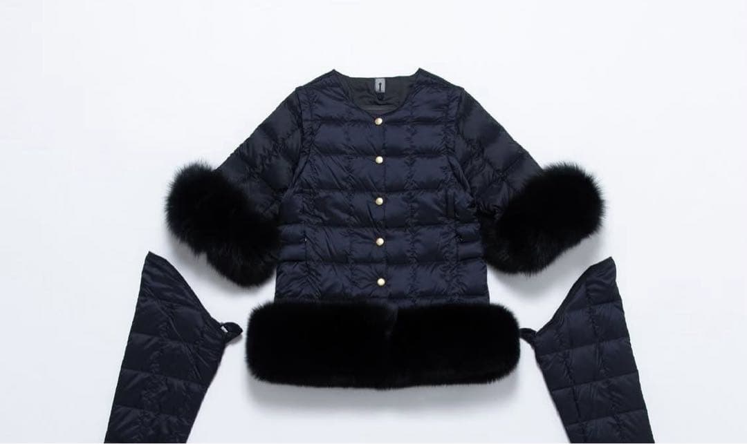 TAION EXTRA】ボトムファー（ブラック）S＆半袖ファー（ブラック）F