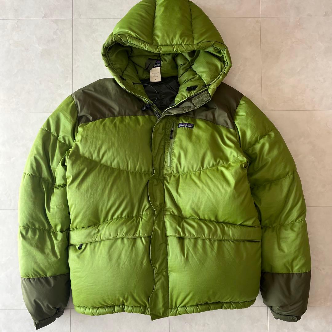 Patagonia パタゴニア ダウンパーカ グリーン M (XL相当)2005 - メルカリ