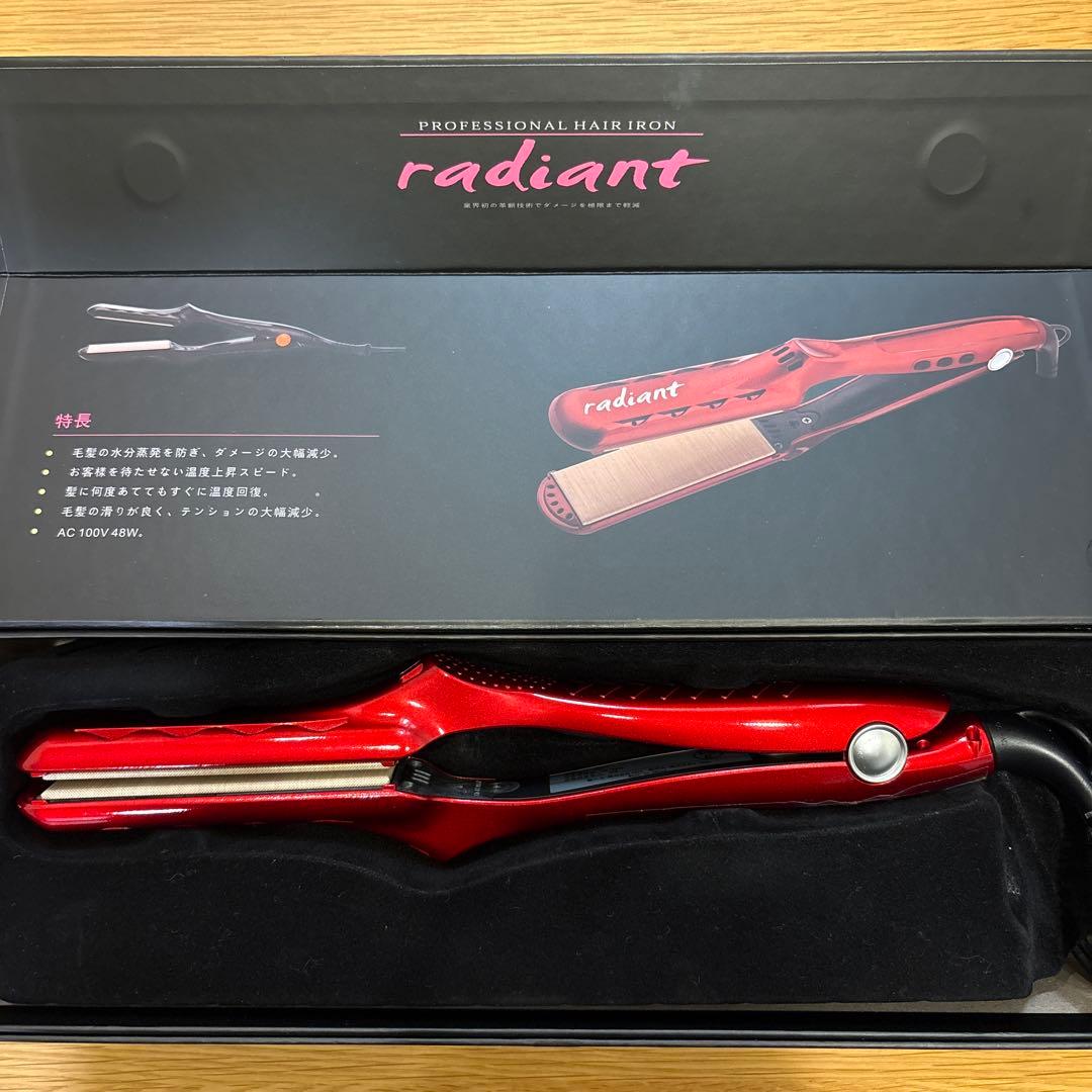 【美品】radiant プロフェッショナルヘアアイロン 28mm radiant 28mm プロ用ヘアアイロン | LUZ beauty shop