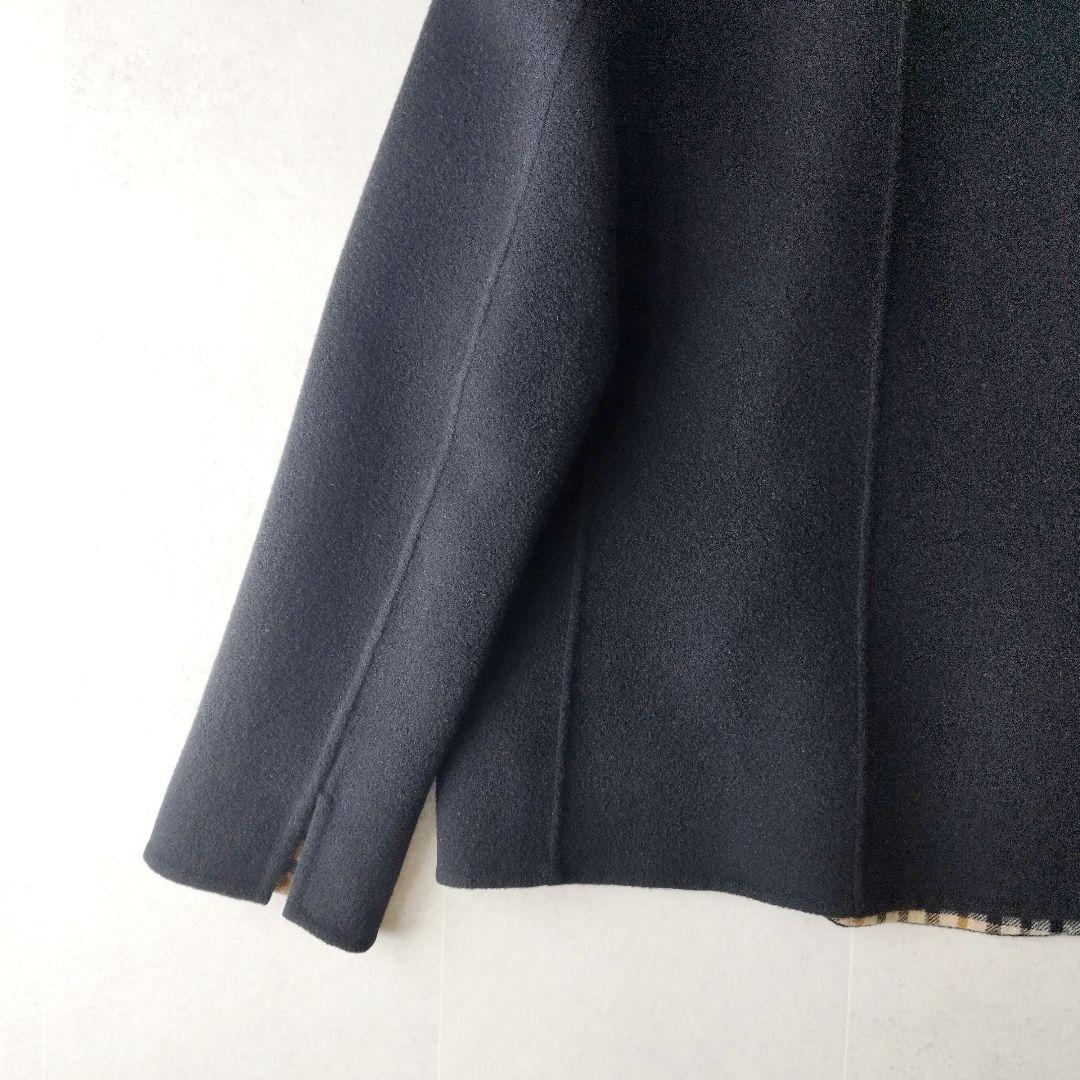 ダブルフェイス&リバーシブル】DAKS リバーコート ユニセックス ブラック