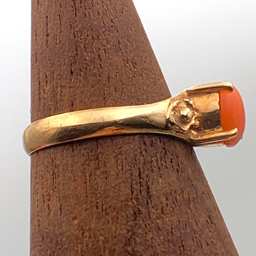 珊瑚ゴールドリング K18 9号 2.1g