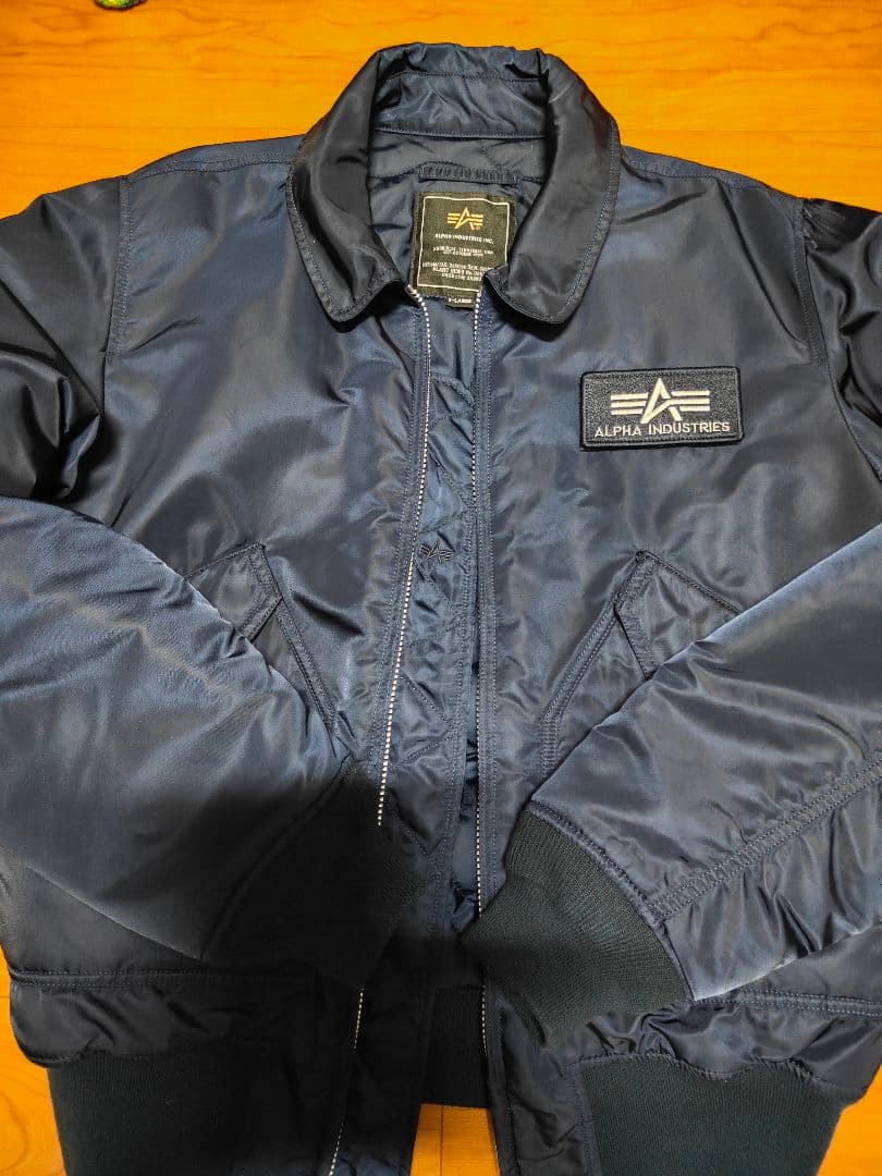 ALPHA INDUSTRIES ネイビー MA-1ジャケット cwu-45p - メルカリ