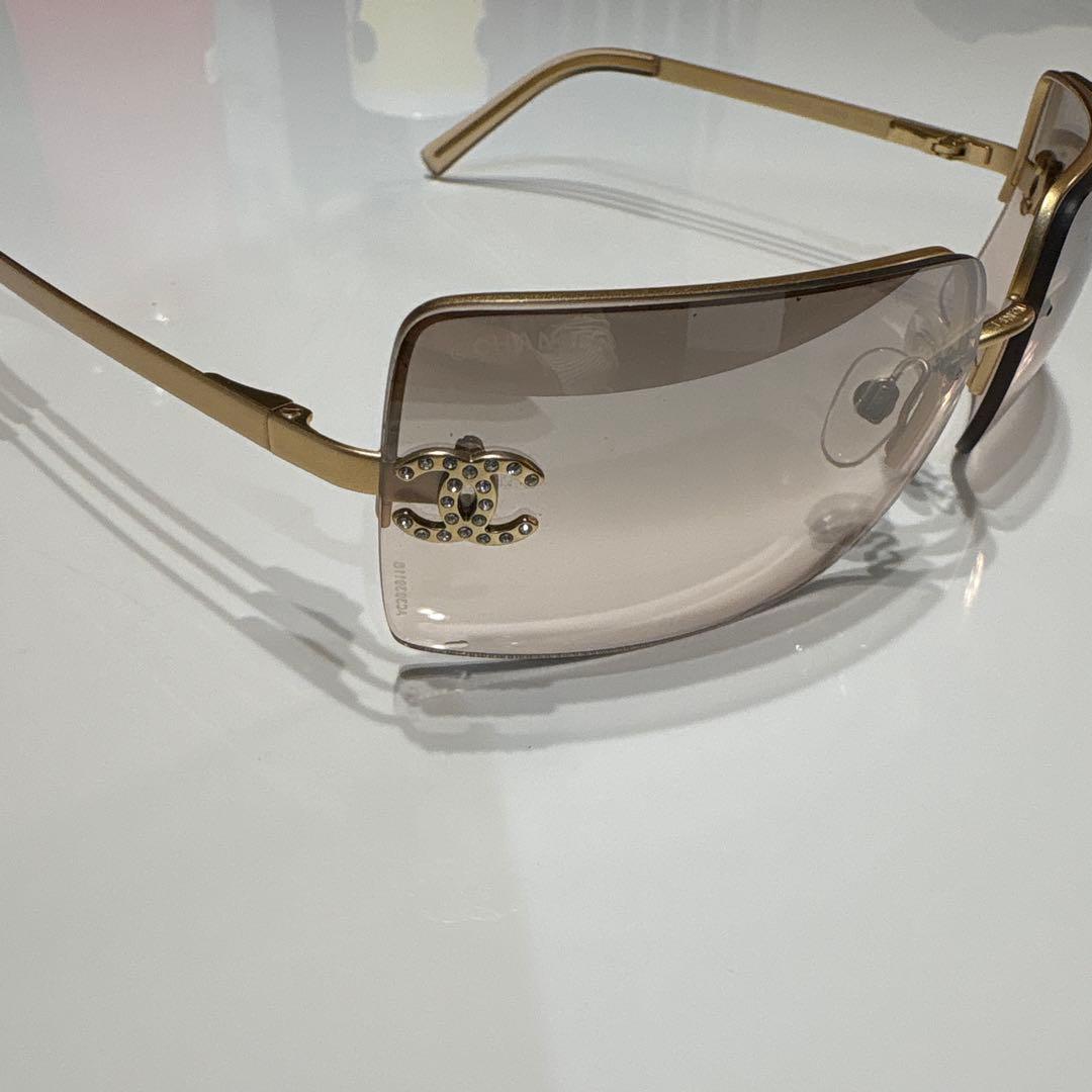 Chanel ゴールドフレーム サングラス CHANEL 4288Q C488/S9 Sunglasses - US